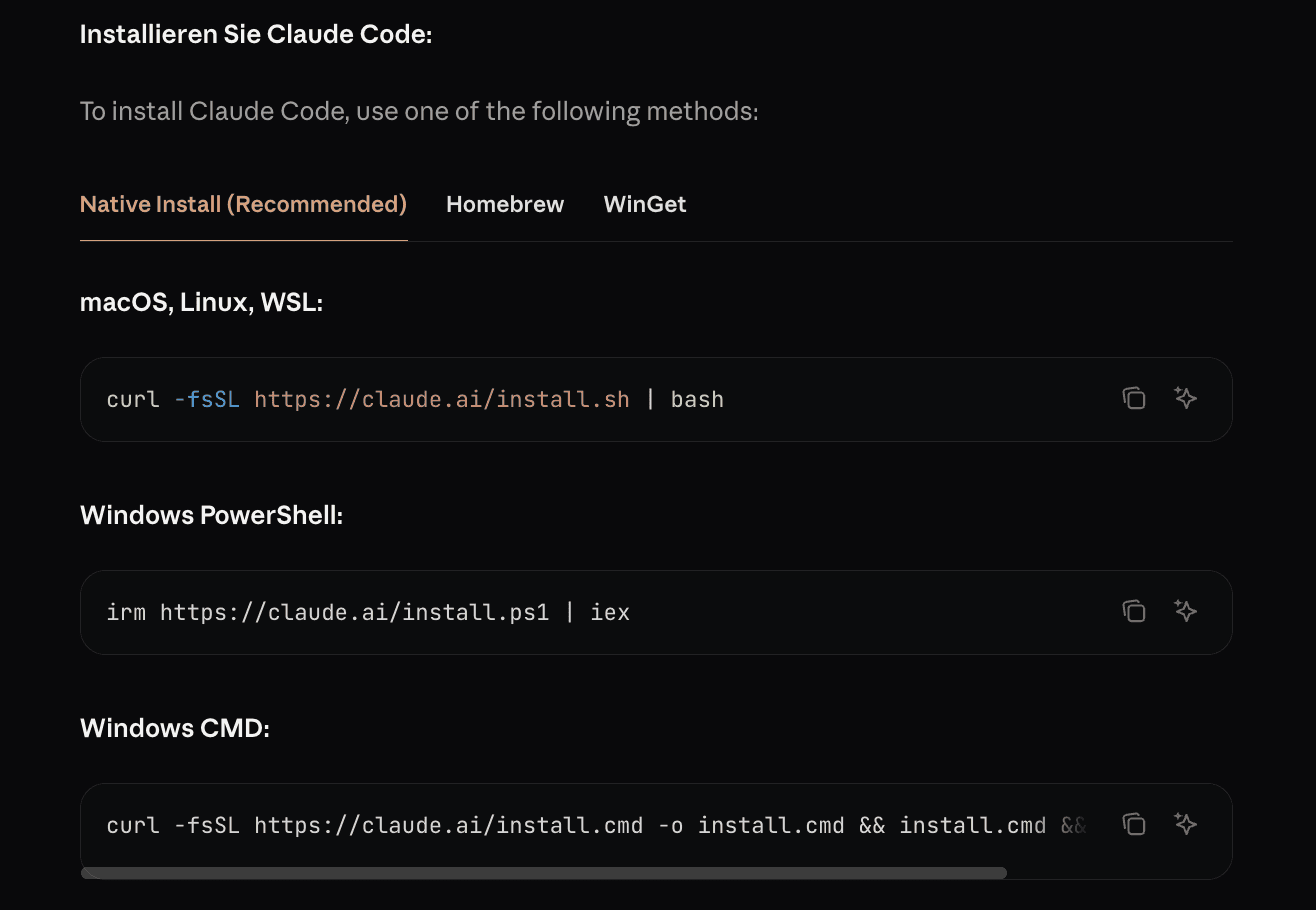 Claude Code installieren