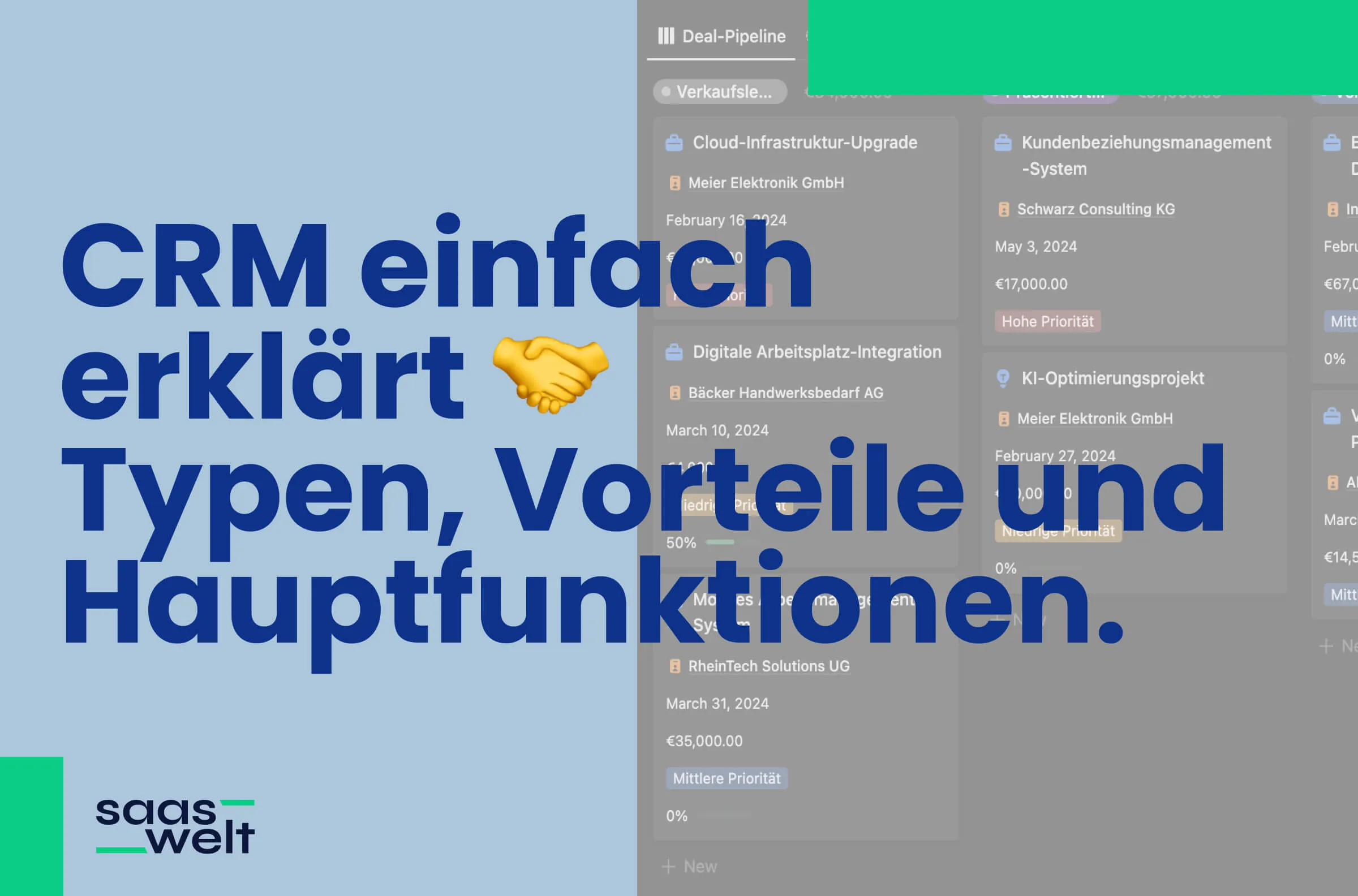 CRM einfach erklärt: Grundlagen, Typen und Vorteile für SaaS-Unternehmen