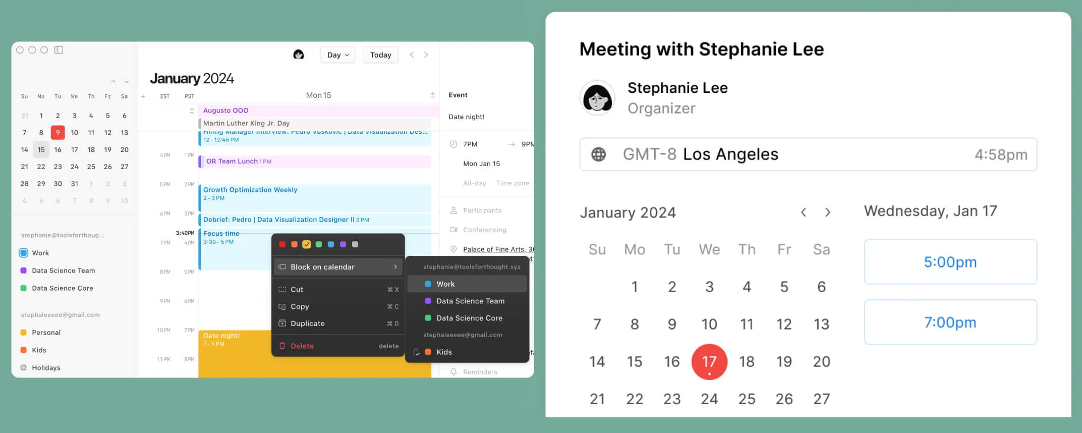 Notion Calendar Kalenderansicht