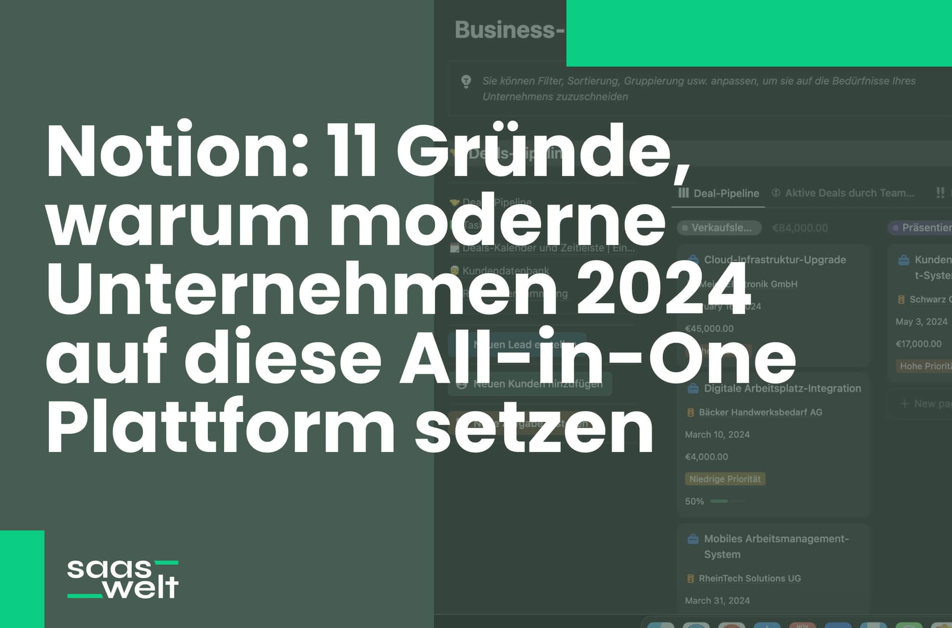 Notion: 11 Gründe, warum moderne Unternehmen 2024 auf diese All-in-One Plattform setzen