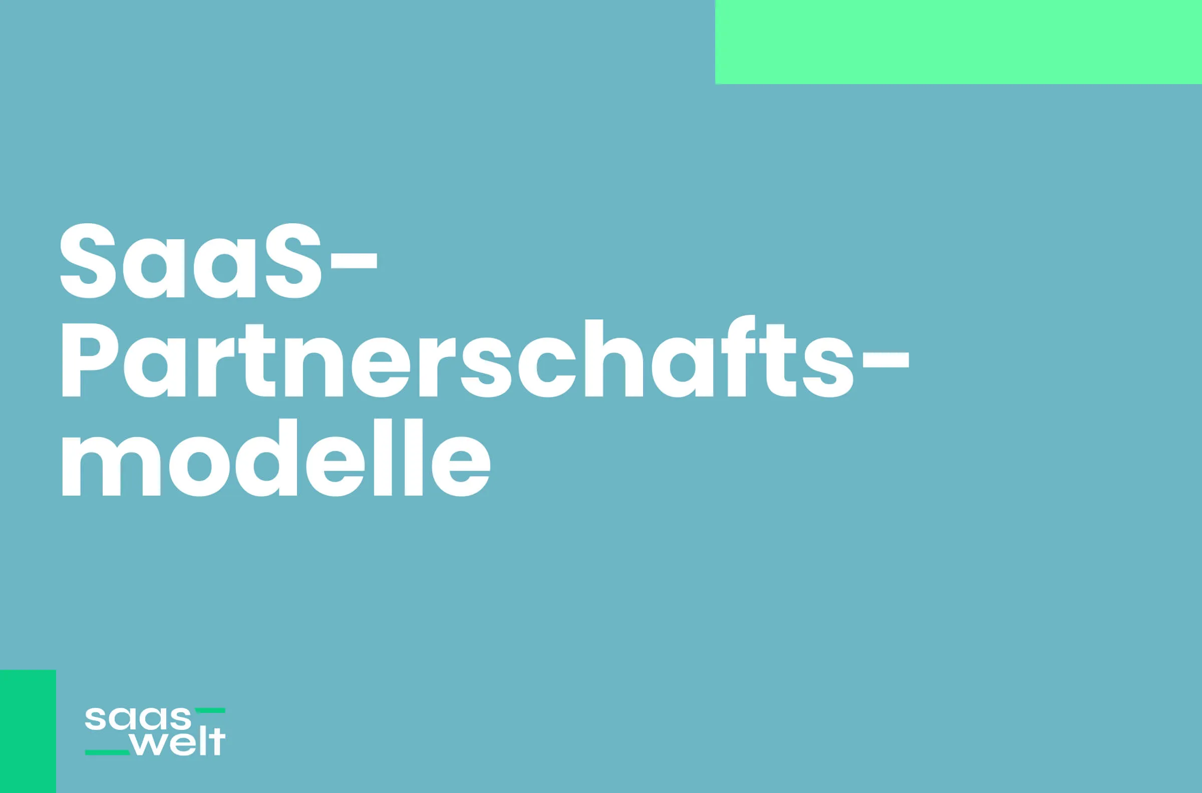 SaaS-Partnerschaften und verschiedene Modelle: Ein Überblick