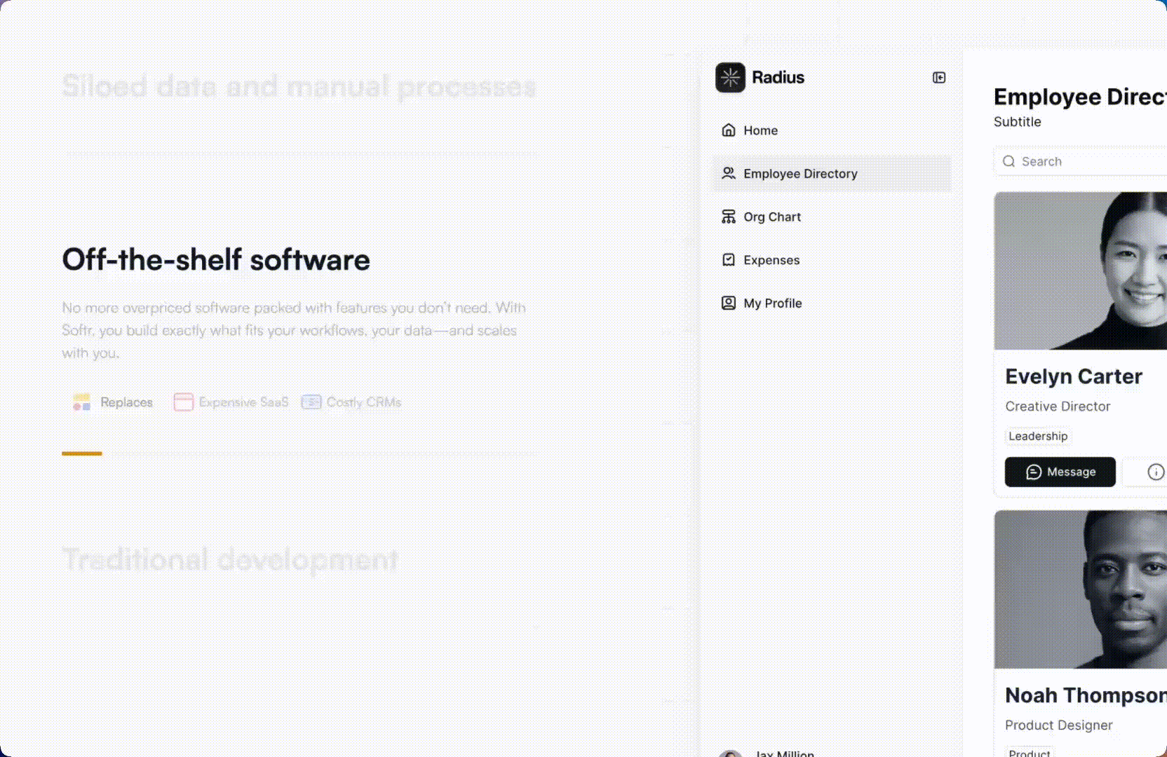 Softr Dynamische Inhalte - Animation