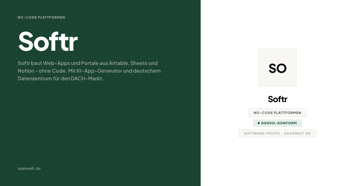 Softr Examples Softr Review - Preis, Features & Alternativen | SaaS-Welt