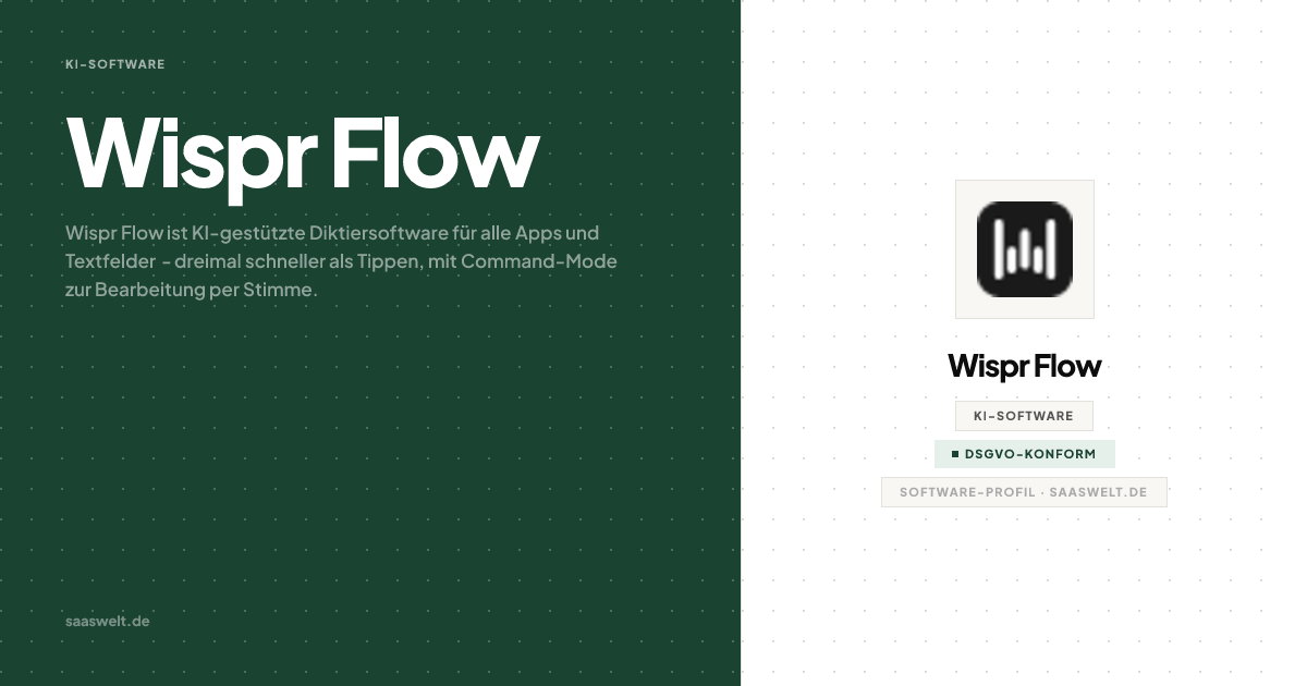 Wispr Flow Review - Preis, Features & Alternativen | SaaS-Welt